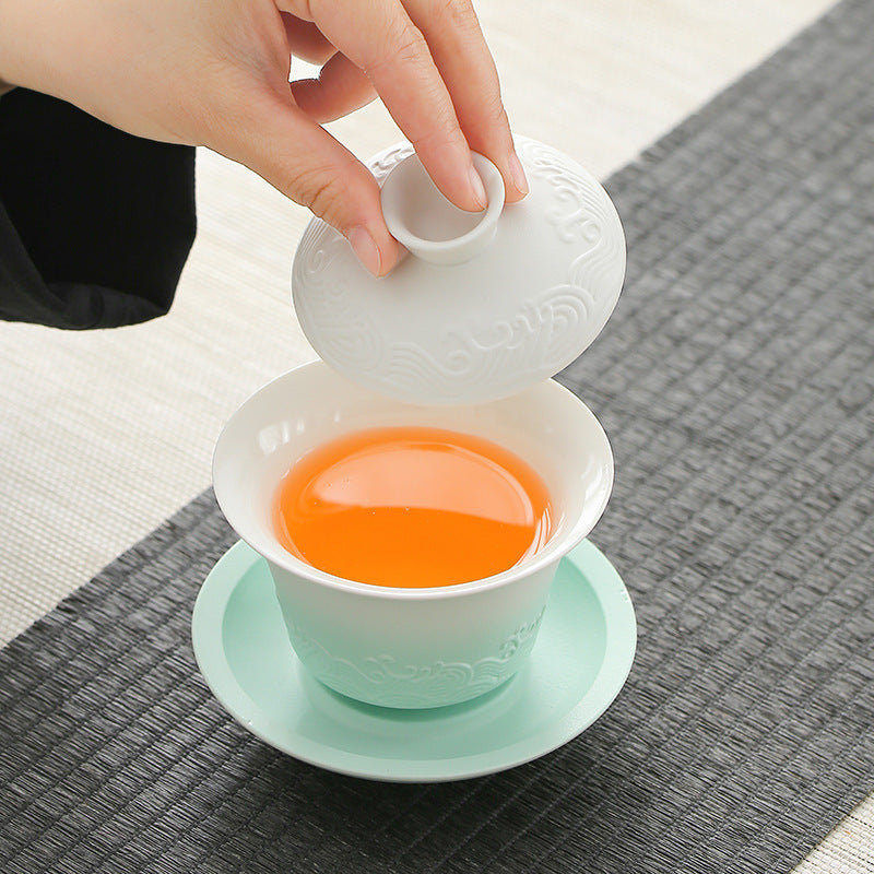 Celadon Ombre Porcelain Tea Set
