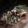 Wabi-Sabi Ceramic Gongfu Tea Set β Artisan Handmade Teaware