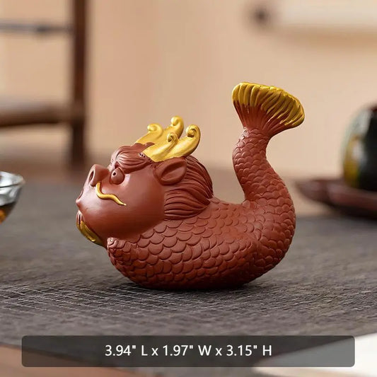 Bubble-Blowing Dragon Tea Pets detail photo 2 for gongfu tea pet