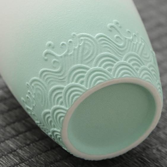 Celadon Ombre Porcelain Tea Set