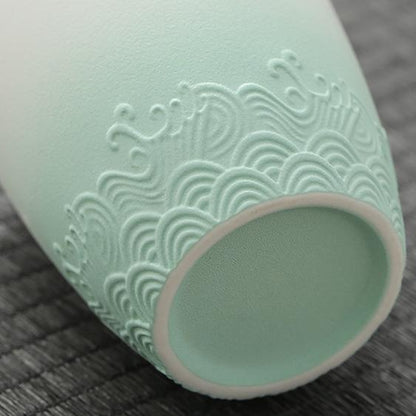 Celadon Ombre Porcelain Tea Set