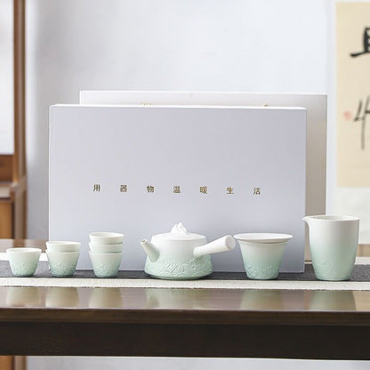 Celadon Ombre Porcelain Tea Set