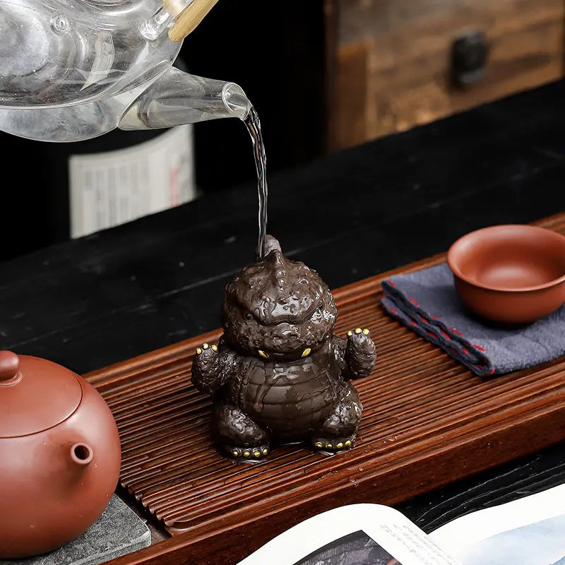 Cute Dinosaur Tea Pets product gallery photo 6 for gongfu tea pet