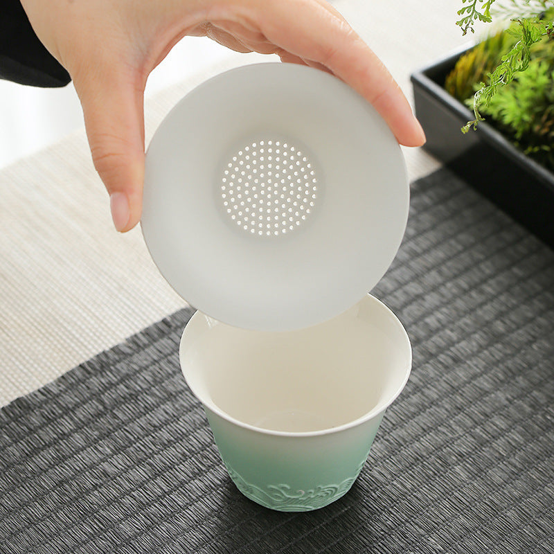 Celadon Ombre Porcelain Tea Set