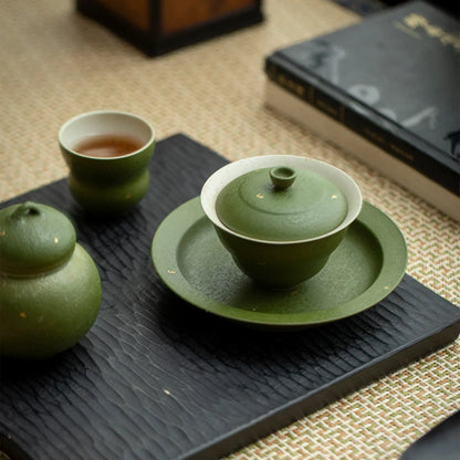 Celadon Green Ceramic Tea Set detail photo 2 for ceramic gongfu tea set