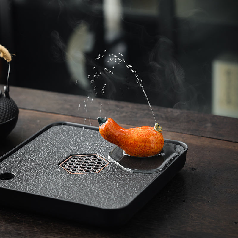 Spitting Frog Tea Pet - Frog on a Squash