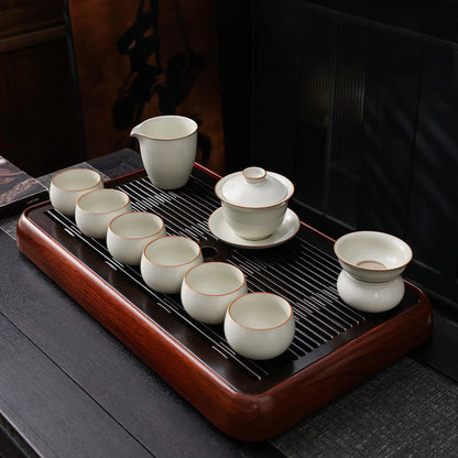Ceramic Gongfu Tea Set with Teapot & Cups detail photo 3 for ceramic gongfu tea set
