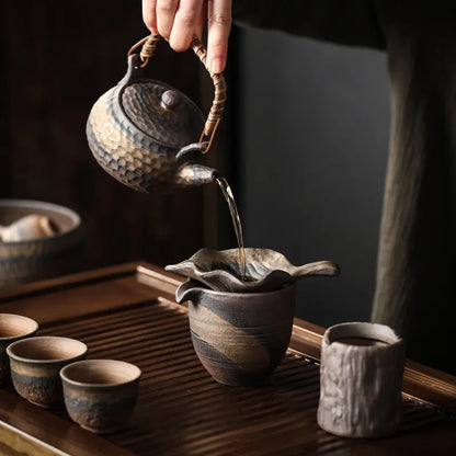 Rustic Ceramic Tea Set product gallery photo 6 for ceramic gongfu tea set