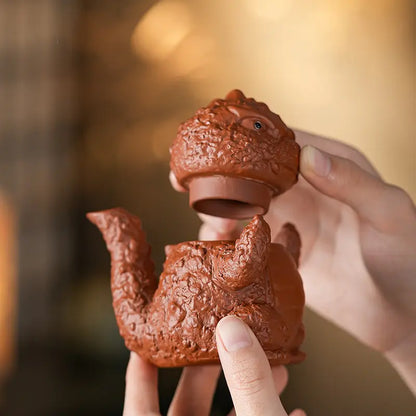 Godzilla Shaped Zisha Teapot product gallery photo 6 for gongfu tea pet