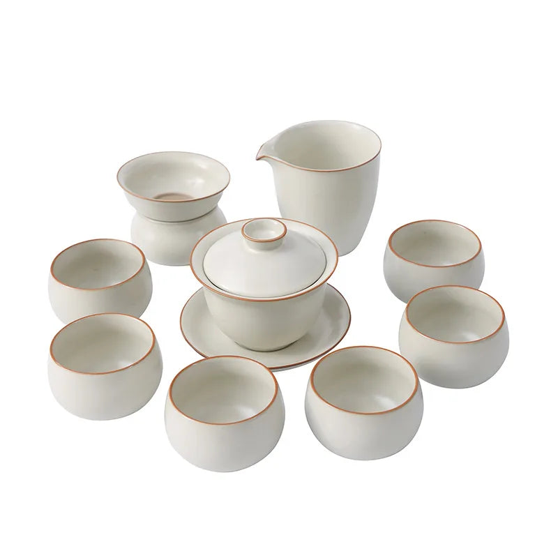 Ceramic Gongfu Tea Set with Teapot & Cups product gallery photo 5 for ceramic gongfu tea set