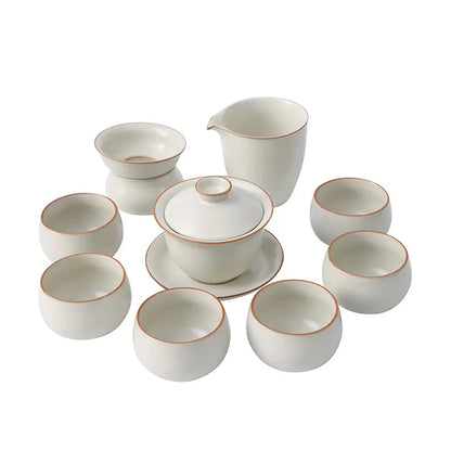 Ceramic Gongfu Tea Set with Teapot & Cups product gallery photo 5 for ceramic gongfu tea set