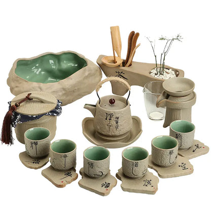 Wabi-Sabi Ceramic Gongfu Tea Set product gallery photo 8 for ceramic gongfu tea set