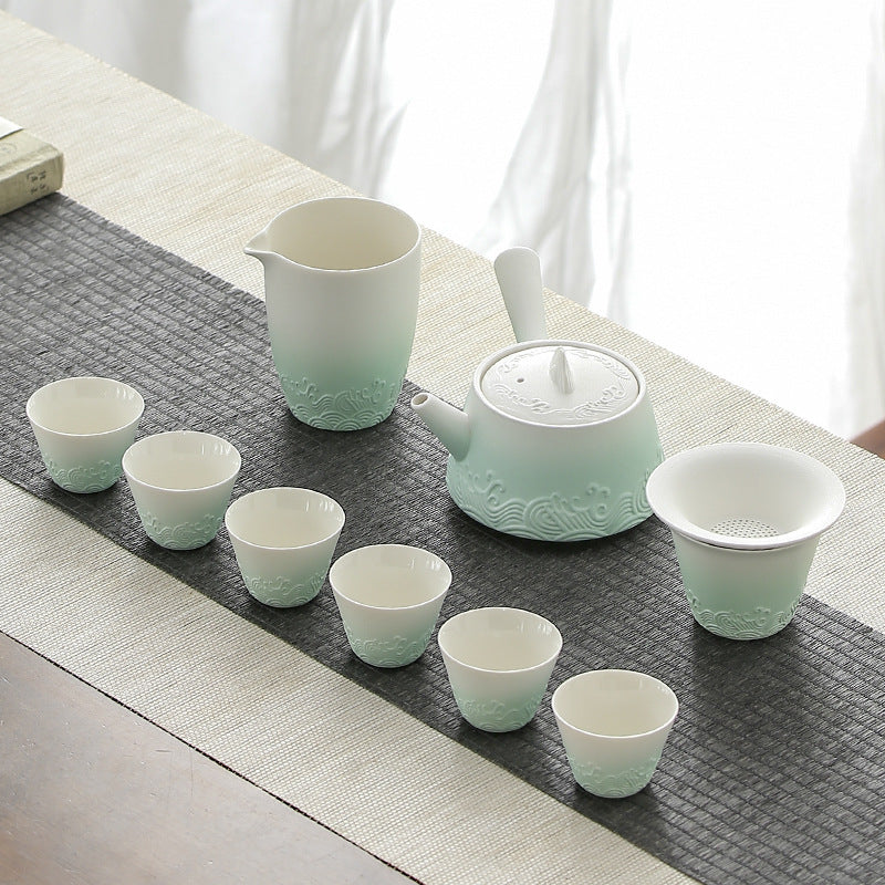 Celadon Ombre Porcelain Tea Set