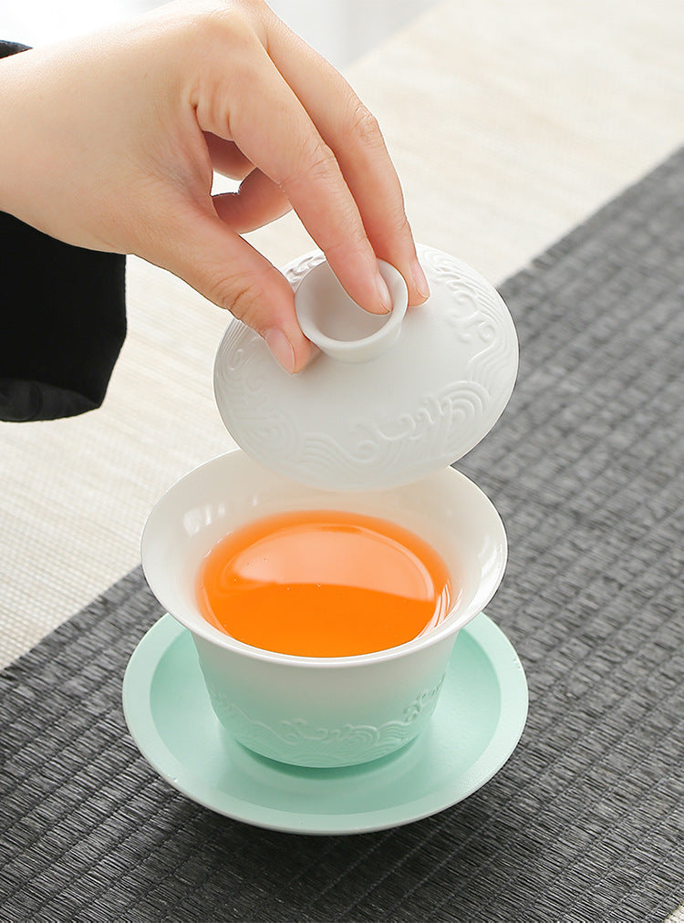 Celadon Ombre Porcelain Tea Set