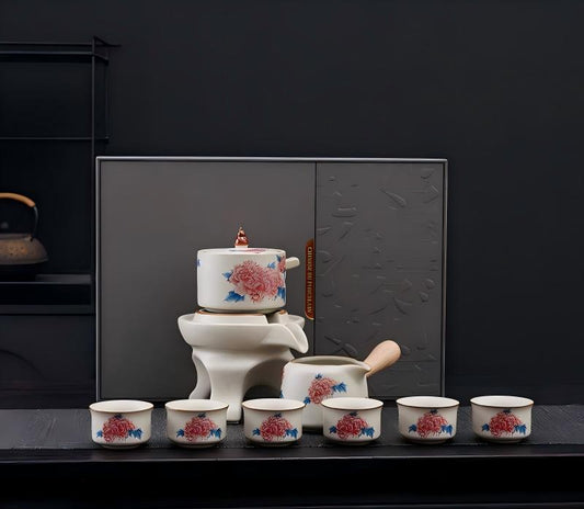 Effortless Gongfu Tea Set — Auto-Steep Ceramic Pot with Custom Logo & Luxury Packaging