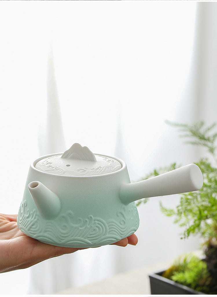Celadon Ombre Porcelain Tea Set