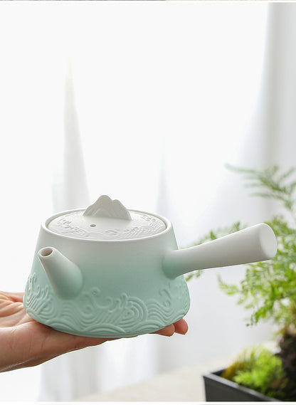 Celadon Ombre Porcelain Tea Set