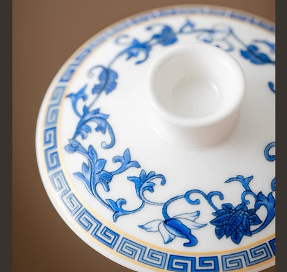 Blue & White Porcelain Travel Tea Set — Elegant Gongfu Teaware for Home & Gifting