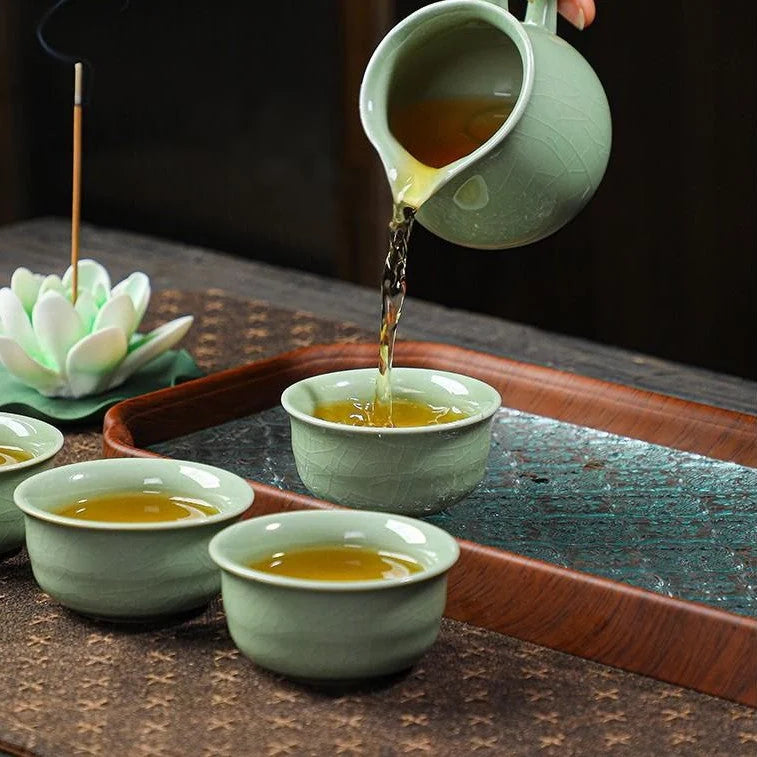 Ceramic Tea Set with Travel Case product gallery photo 9 for travel tea set