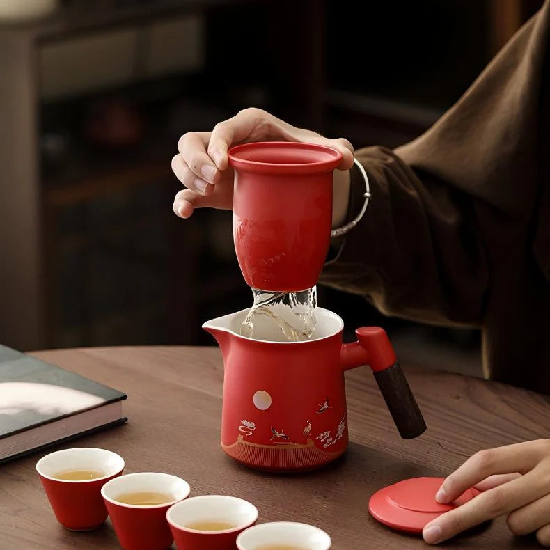 Chinese Porcelain Travel Tea Set product gallery photo 8 for travel tea set