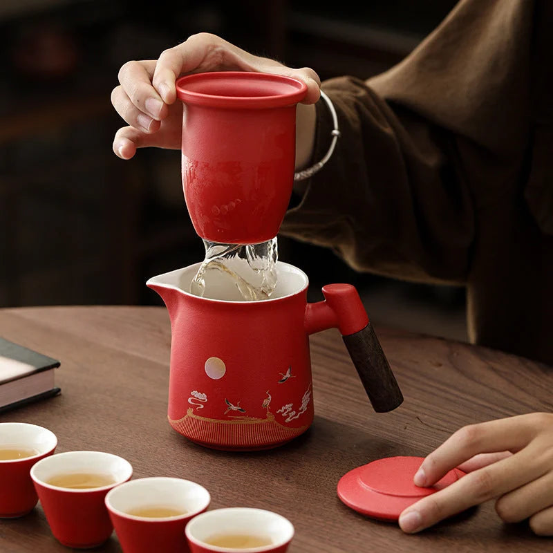Chinese Porcelain Travel Tea Set product gallery photo 13 for travel tea set