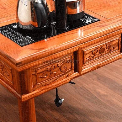 Chinese Vintage Gongfu Tea Table with Stools product gallery photo 5 for gongfu tea table