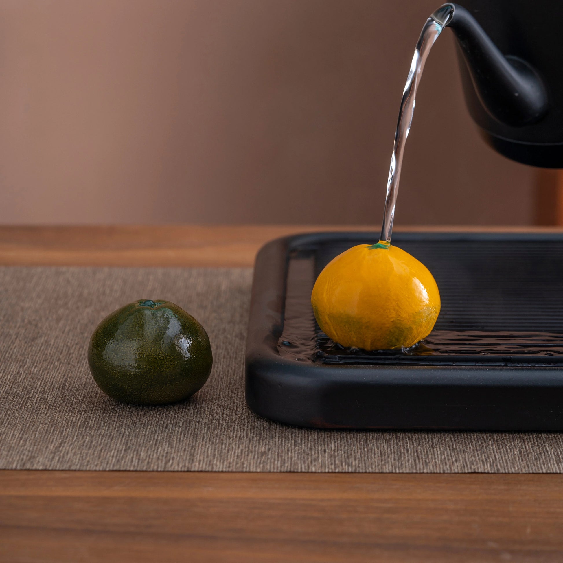 Color-changing "XiaoQingGan" Tea Orange Tea Pet main product photo for gongfu tea pet