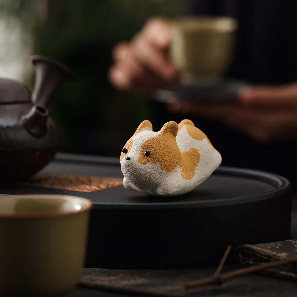 Corgi Tea Pet detail photo 4 for gongfu tea pet