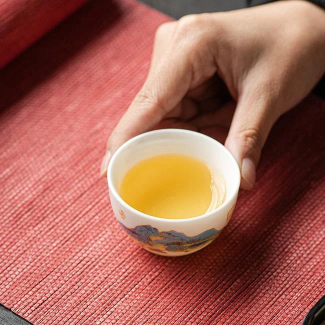 Creamy White Porcelain Gongfu Tea Set product gallery photo 16 for ceramic gongfu tea set