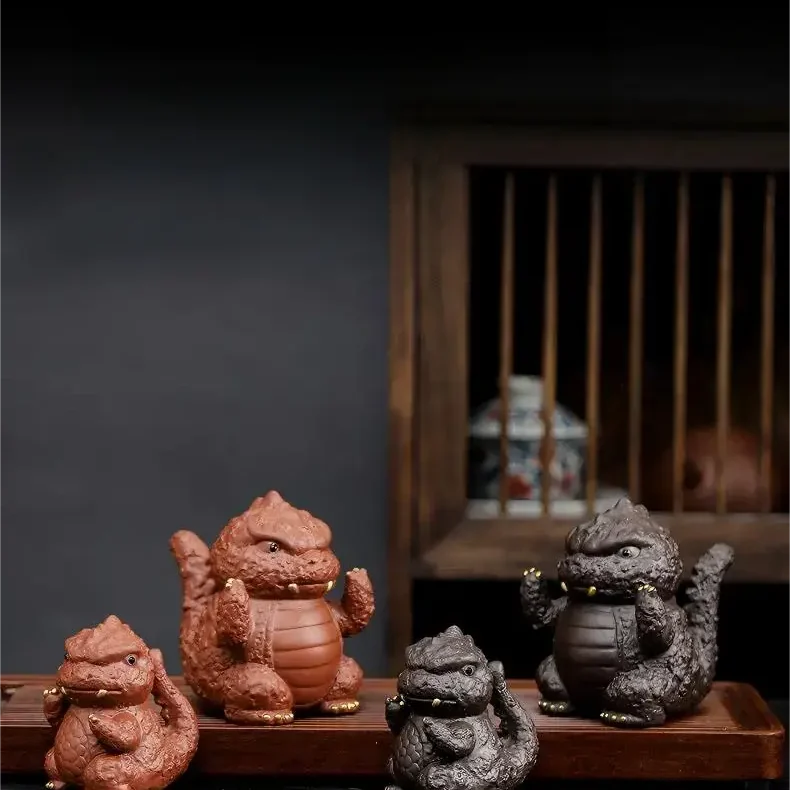 Cute Dinosaur Tea Pets product gallery photo 10 for gongfu tea pet
