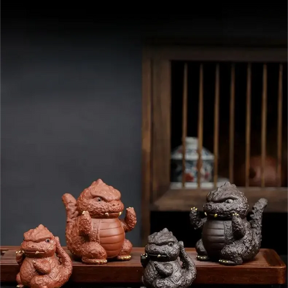 Cute Dinosaur Tea Pets product gallery photo 10 for gongfu tea pet