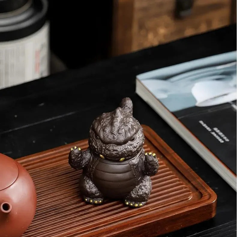Cute Dinosaur Tea Pets product gallery photo 11 for gongfu tea pet