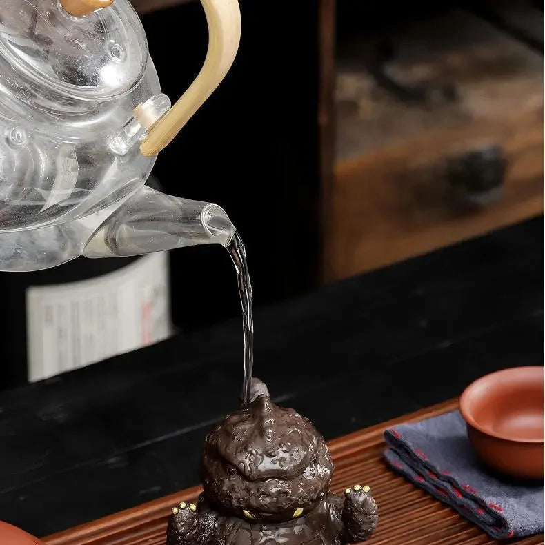 Cute Dinosaur Tea Pets product gallery photo 12 for gongfu tea pet