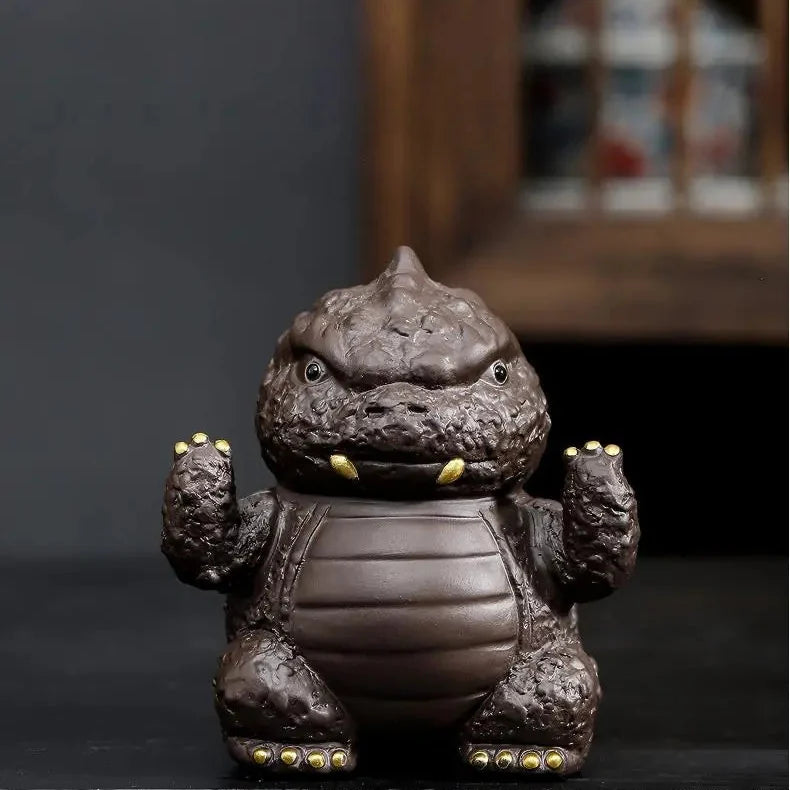 Cute Dinosaur Tea Pets product gallery photo 15 for gongfu tea pet