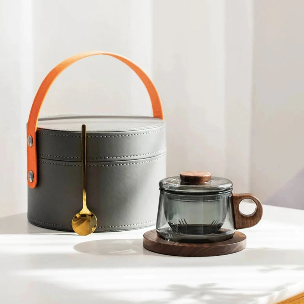Cozy Travel Tea Mug with Infuser detail photo 2 for glass teaware