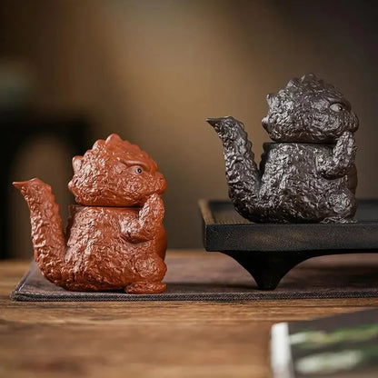Godzilla Shaped Zisha Teapot product gallery photo 8 for gongfu tea pet