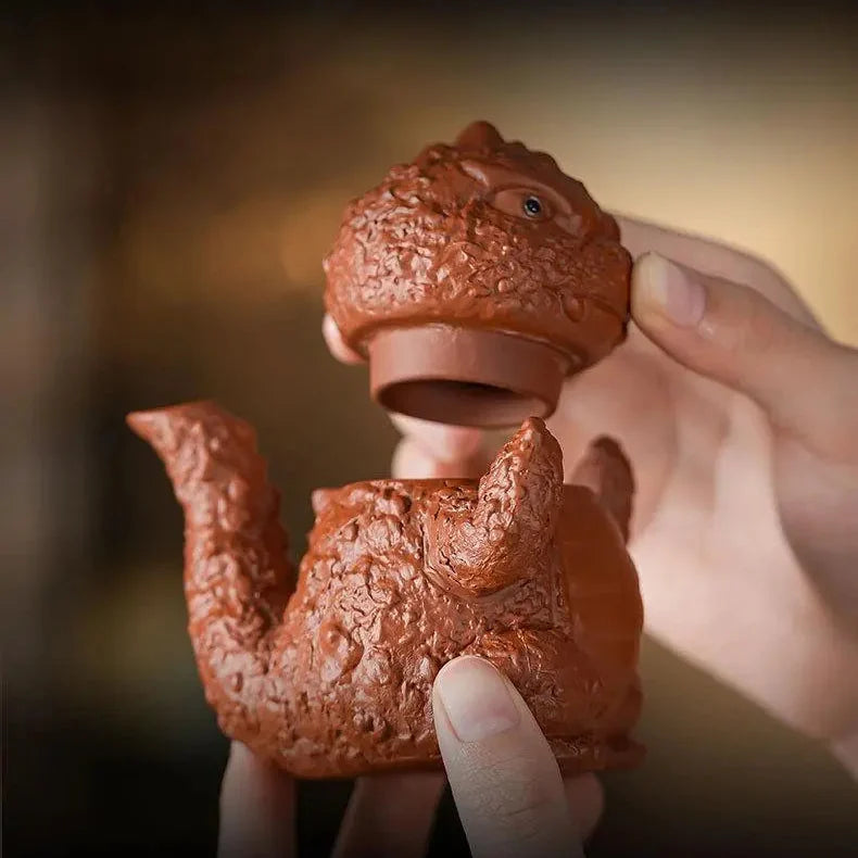 Godzilla Shaped Zisha Teapot product gallery photo 9 for gongfu tea pet