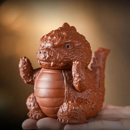 Godzilla Shaped Zisha Teapot product gallery photo 10 for gongfu tea pet