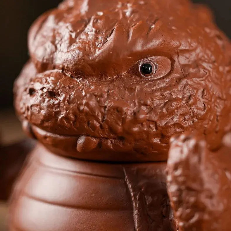 Godzilla Shaped Zisha Teapot product gallery photo 14 for gongfu tea pet