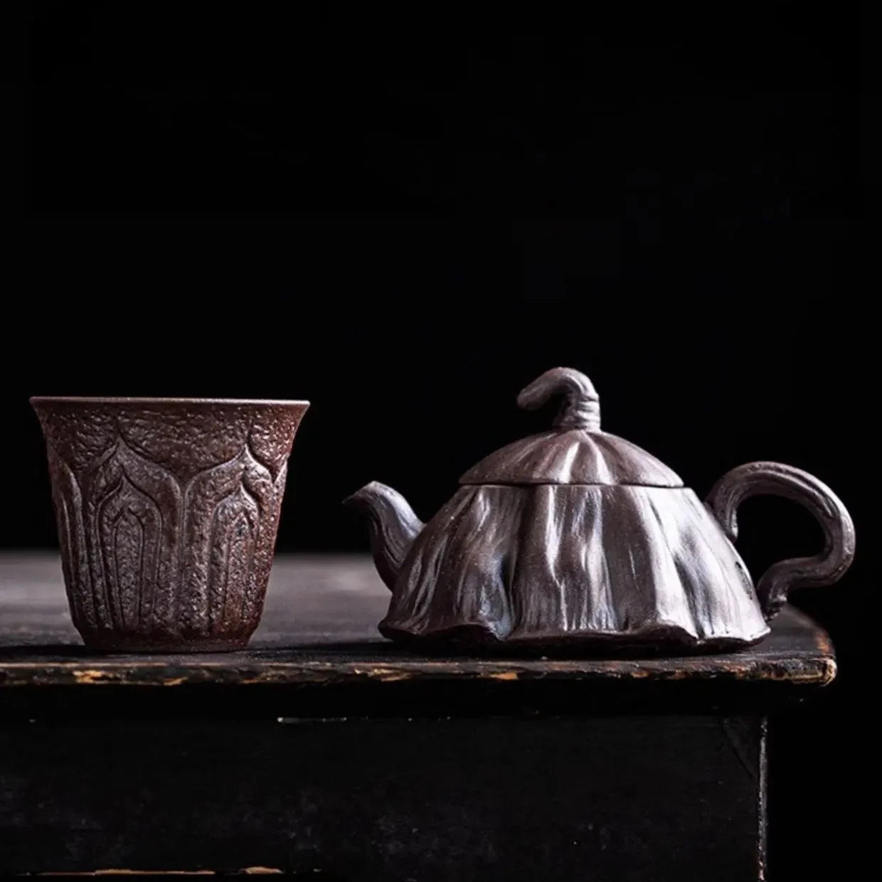 Hand-Carved Lotus Zisha Teapot product gallery photo 6 for zisha teapot