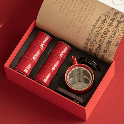 Titanium Tea Set — Portable Double Wall Camping Kettle for Outdoor Travel