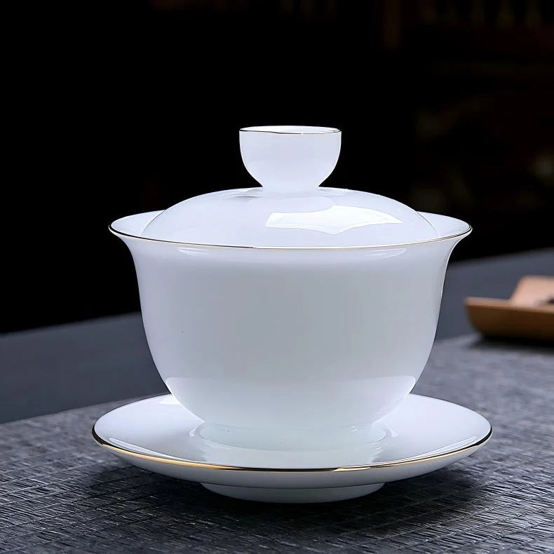 Ice-Glaze Jade Porcelain Tea Set product gallery photo 11 for ceramic gongfu tea set