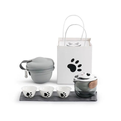 All-in-One Panda Travel Tea Set main product photo for travel tea set