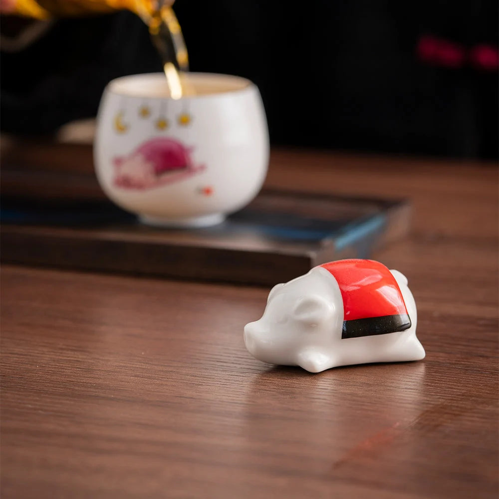 Pig Tea Pet detail photo 4 for gongfu tea pet