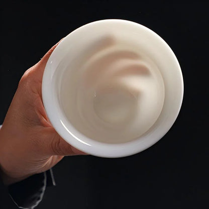 Premium White Porcelain Tea Set product gallery photo 7 for ceramic gongfu tea set