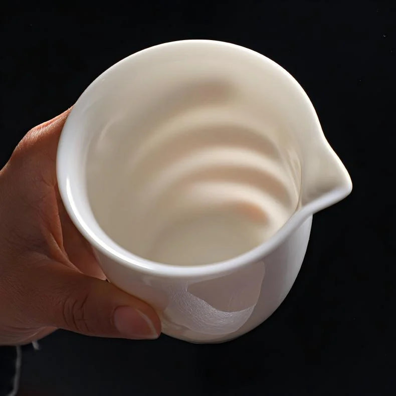 Premium White Porcelain Tea Set product gallery photo 8 for ceramic gongfu tea set