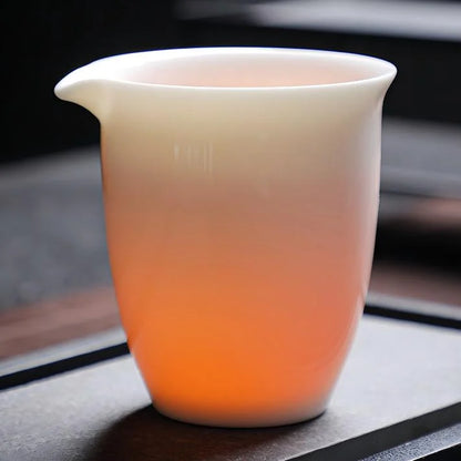 Premium White Porcelain Tea Set product gallery photo 15 for ceramic gongfu tea set