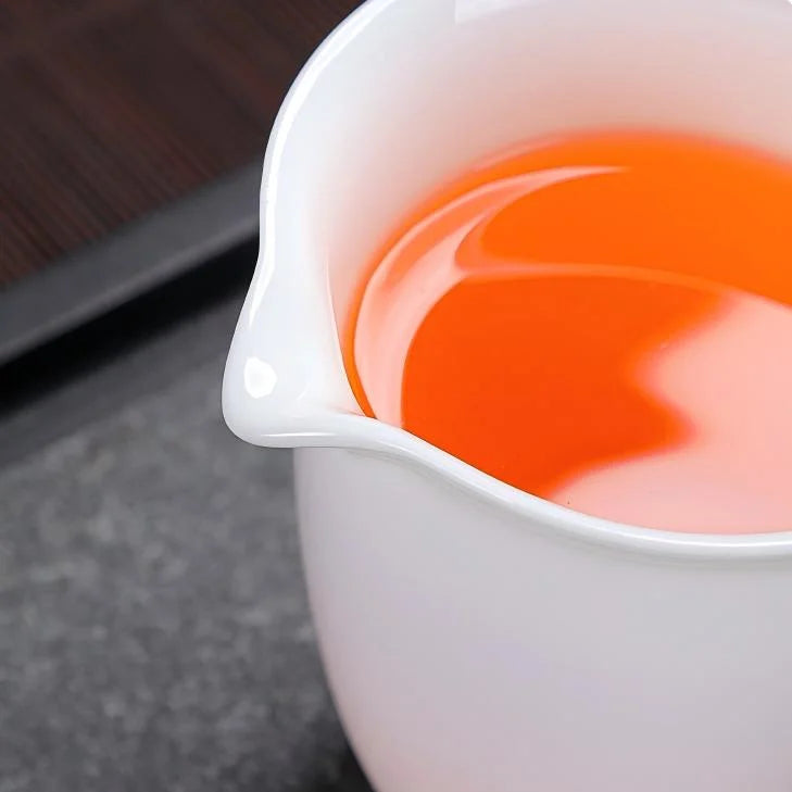 Premium White Porcelain Tea Set product gallery photo 16 for ceramic gongfu tea set