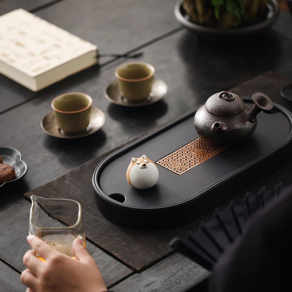 Round Shiba Inu Tea Pet product gallery photo 5 for gongfu tea pet
