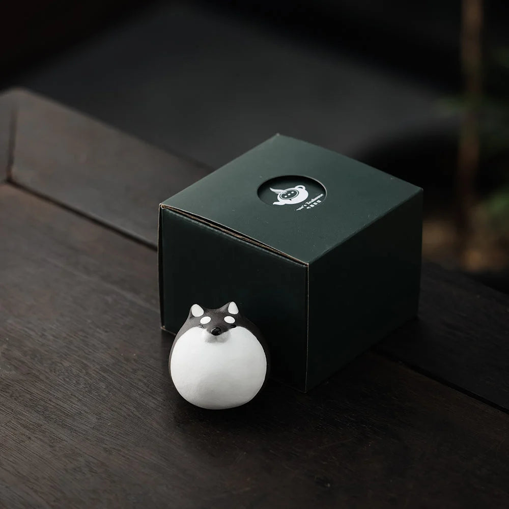 Round Shiba Inu Tea Pet product gallery photo 7 for gongfu tea pet